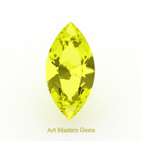 Art Masters Gems Standard 1.0 Ct Marquise Yellow Sapphire Created Gemstone MCG100-YS