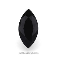 Art Masters Gems Standard 1.25 Ct Marquise Black Diamond Created Gemstone MCG125-BD