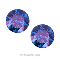 Art Masters Gems Set of Two Standard 1.25 Ct Alexandrite Gemstones RCG125S-AL