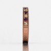 Lovables Luxury Collection 14K Rose Gold .27 ctw Diamond .24 ctw Amethyst Stackable Ring RB72-14KRGDAM-2