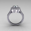 2011 Classic Trend 18K White Gold 1.0 Carat CZ Diamond Celebrity Fashion Engagement Ring R104-18KWGDCZ-3
