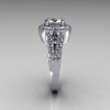 2011 Classic Trend 18K White Gold 1.0 Carat CZ Diamond Celebrity Fashion Engagement Ring R104-18KWGDCZ-4