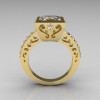 Classic Bridal 10K Yellow Gold 2.5 Carat Square Princess White Sapphire Wedding Ring R309-10YGWS-3