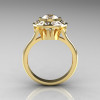 Classic 10K Yellow Gold 1.0 Carat CZ Diamond Bridal Engagement Ring R400-10KYGDCZ-2