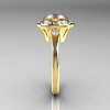 Classic 10K Yellow Gold 1.0 Carat CZ Diamond Bridal Engagement Ring R400-10KYGDCZ-3