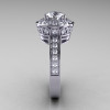 Classic 950 Platinum 1.0 Carat Russian Cubic Zirconia Diamond Wedding Ring Engagement Ring R199-PLATDCZ-3