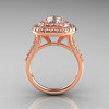 Classic Soleste 14K Rose Gold 1.0 Ct White Sapphire Diamond Ring R236-14RGDWS-2