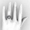 Art Deco 950 Platinum 1.0 Ct Russian CZ Diamond Wedding Ring Engagement Ring R286-PLATDCZ-4