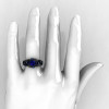 Nature-Classic-14K-Black-Gold-1-0-Ct-Blue-Sapphire-Blue-Topaz-Leaf-and-Vine-Engagement-Ring-R340S-14KBGBTBS-H