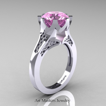 Modern-14K-White-Gold-3-Carat-Light-Pink-Sapphire-Crown-Solitaire-Wedding-Ring-R580-14KWGLPS-P