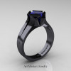 Neomodern-14K-Black-Gold-1-5-Carat-Princess-Blue-Sapphire-Engagement-Ring-R389-14KMBGBS-P