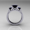 Princess-14K-White-Gold-1.5-Carat-Princess-Black-Diamond-Modern-Engagement-Ring-R387-14KWGBD-F