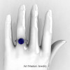 Renaissance-14K-White-Gold-3-Carat-Blue-Sapphire-Crown-Solitaire-Wedding-Ring-R580-14KWGBS-H