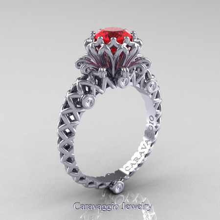 Caravaggio-Lace-14K-White-Gold-1-0-Carat-Ruby-Diamond-Engagement-Ring-R634-14KWGDR-P