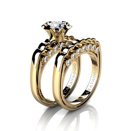 Caravaggio-Classic-14K-Yellow-Gold-1-0-Carat-White-Sapphire-Diamond-Engagement-Ring-Wedding-Band-Set-R637S-14KYGDWS-P