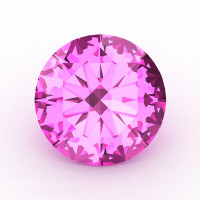 Calibrated 1.0 Ct Round Light Pink Sapphire Created Gemstone RCG0100-LPS