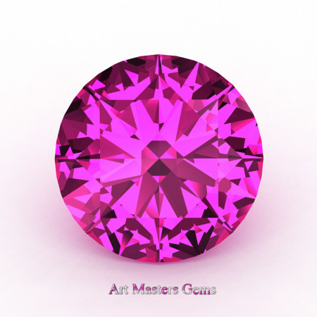 Art-MastArt Masters Gems Calibrated 1.0 Ct Round Pink Sapphire Created Gemstone RCG0100-PSers-Gems-Calibrated-0-1-0-Ct-Round-Pink-Sapphire-Created-Gemstone-RCG0100-PS