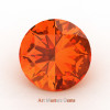 Art Masters Gems Calibrated 2.0 Ct Round Orange Sapphire Created Gemstone RCG0200-OS