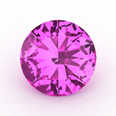 Art Masters Gems Calibrated 3.0 Ct Round Light Pink Sapphire Created Gemstone RCG0300-LPS