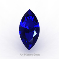 Art Masters Gems Standard 0.5 Ct Marquise Blue Sapphire Created Gemstone MCG0050-BS
