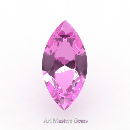 Art Masters Gems Calibrated 2.5 Ct Marquise Light Pink Sapphire Created Gemstone MCG0250-LPS