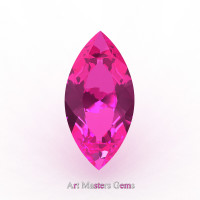 Art Masters Gems Calibrated 2.5 Ct Marquise Pink Sapphire Created Gemstone MCG0250-PS
