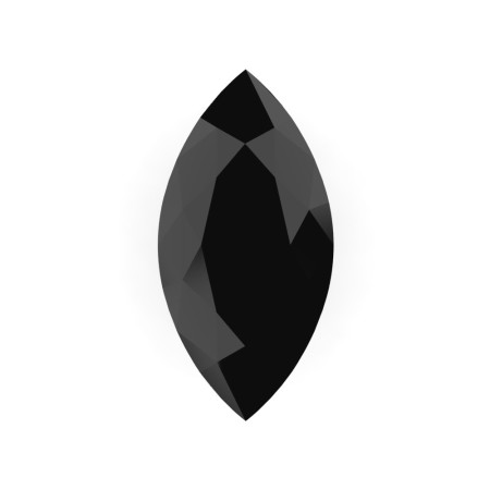 Art Masters Gems Standard 1.0 Ct Marquise Black Sapphire Created Gemstone MCG0100-BLS