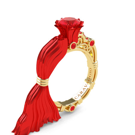 Caravaggio-Jewelry-Venus-14K-Red-Yellow-Gold-10-Ct-Ruby-Emgagement-Ring-R643E-14KREYGR-P2
