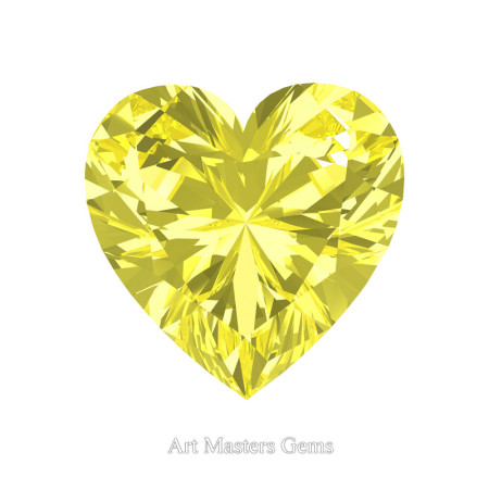 Art-Masters-Gems-Standard-0-5-0-Carat-Heart-Cut-Canary-Yellow-Sapphire-Created-Gemstone-HCG050-CYS-T