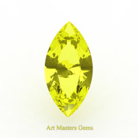 Art Masters Gems Standard 0.5 Ct Marquise Yellow Sapphire Created Gemstone MCG050-YS