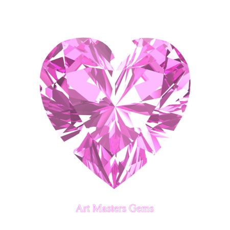 Art-Masters-Gems-Standard-0-7-5-Carat-Heart-Cut-Light-Pink-Sapphire-Created-Gemstone-HCG075-LPS-T