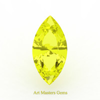 Art Masters Gems Standard 0.75 Ct Marquise Yellow Sapphire Created Gemstone MCG075-YS