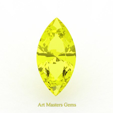 Art-Masters-Gems-Standard-0-7-5-Ct-Marquise-Yellow-Sapphire-Created-Gemstone-MCG0075-YS