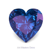 Art Masters Gems Standard 1.0 Ct Heart Alexandrite Created Gemstone HCG100-AL