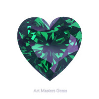 Art Masters Gems Standard 1.25 Ct Heart Russian Alexandrite Created Gemstone HCG125-RAL