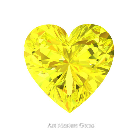 Art-Masters-Gems-Standard-2-0-0-Carat-Heart-Cut-Yellow-Sapphire-Created-Gemstone-HCG200-YS-T