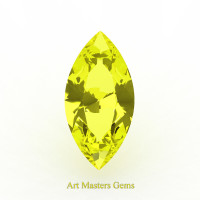 Art Masters Gems Standard 2.0 Ct Marquise Yellow Sapphire Created Gemstone MCG200-YS