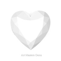 Art Masters Gems Standard 3.0 Ct Heart White Agate Natural Gemstone HNG300-WA