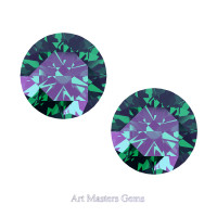 Art Masters Gems Set of Two Standard 1.25 Ct Russian Alexandrite Gemstones RCG125S-RAL