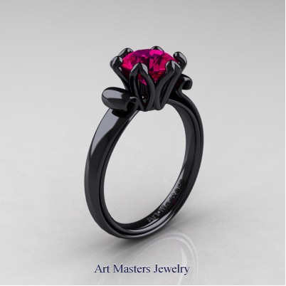 Art-Masters-14K-Black-Gold-1-5-Ct-Rose-Ruby-Solitaire-Engagement-Ring-AR127-14KBGRR-P-402×402