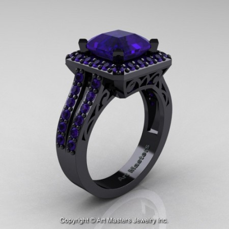 Art_Deco_14K_Black_Gold_3_0_Ct_Royal_Emerald_Cut_Blue_Sapphire_Engagement_Ring_Wedding_Ring_R262_14KBGBS_P_jpg-100768-500×500