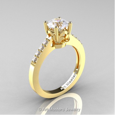 Classic-14K-Yellow-Gold-1-Carat-White-Sapphire-Diamond-Solitaire-Wedding-Ring-R101-14KYGDWS-P-402×402