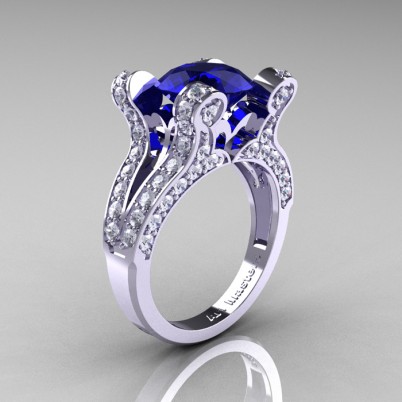 French-Vintage-White-Gold-3-0-Carat-Blue-Sapphire-Diamond-Pisces-Weddinng-Ring-Engagement-Ring-R228-WGDBS-P-402×402