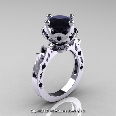 MModern-Antique-White-Gold-Black-Diamond-Solitaire-Wedding-Ring-R214-WGBD-P-402×402