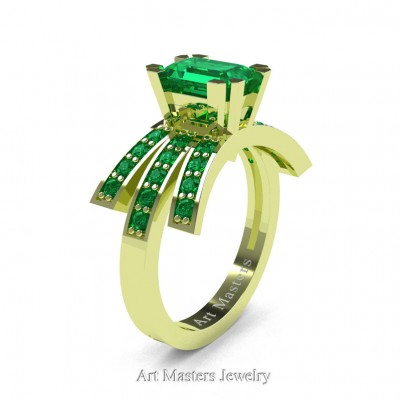 Modern-Victorian-14K-Green-Gold-1-Ct-Emerald-Cut-Emerald-Engagement-Ring-R344-14KGGEM-P-402×402