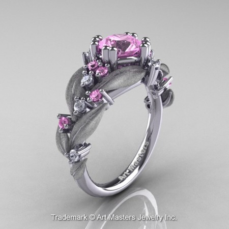 Nature-Classic-14K-White-Gold-1-0-Ct-Light-Pink-Sapphire-Diamond-Leaf-and-Vine-Engagement-Ring-R340S-14KWGDLPS-P-700×700