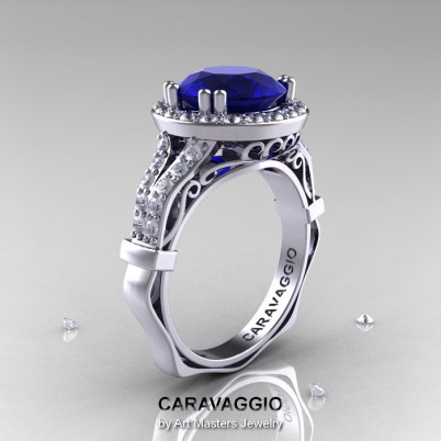 Caravaggio-14K-White-Gold-3-Carat-Blue-Sapphire-Diamond-Engagement-Ring-Wedding-Ring-R620-14KWGDBS-P-402×402