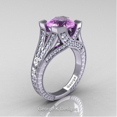 Classic-14K-White-Gold-3-Ct-Lilact-Amethyst-Diamond-Engraved-Solitaire-Engagement-Ring-R366-14KWGDLAM-P-402×402