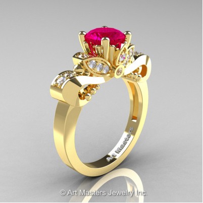 Classic-14K-Yellow-Gold-1-Carat-Rose-Ruby-Diamond-Solitaire-Engagement-Ring-R323-14KYGDRR-P-402×402