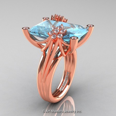 Modern-Bridal-14K-Rose-Gold-Aquamarine-Diamond-Fantasy-Cocktail-Ring-R292-14KRGDAQ-P-700×700